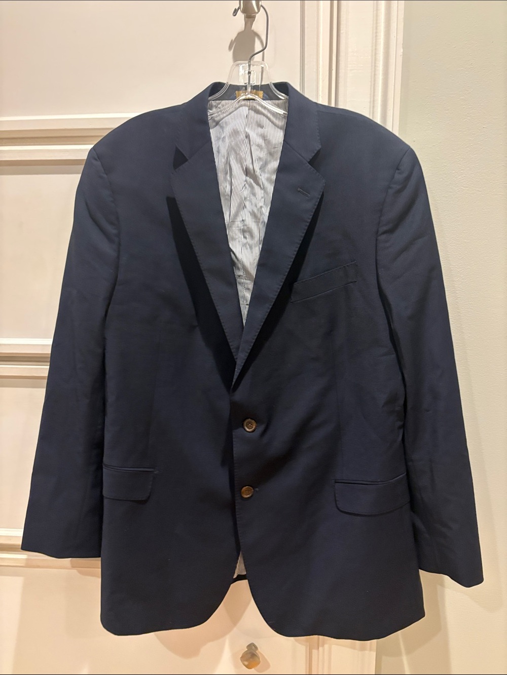 BROOKS BROTHERS Navy Explorer Fitzgerald Fit BLAZER 46R